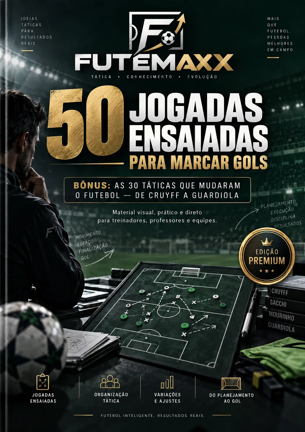 Capa oficial: 50 jogadas ensaiadas para marcar gols